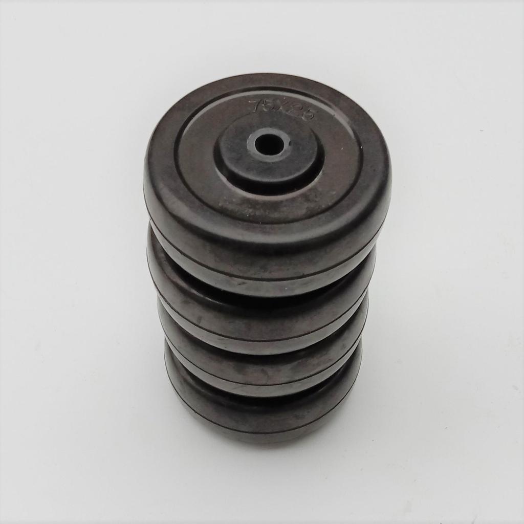 3-Inch Medium Silent Swivel Rubber Caster Wheel - Light Duty