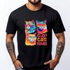 Cool Cats Squad Sonnenbrille Pastell Katzenliebhaber Süße Katze Neues T-Shirt Camiseta Masculina