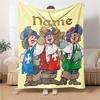 Custom Name Three Musketeers Theme Printed Blanket Perfect For Couch Bed Travel Outdoor Use Machine Washable Cozy Durable