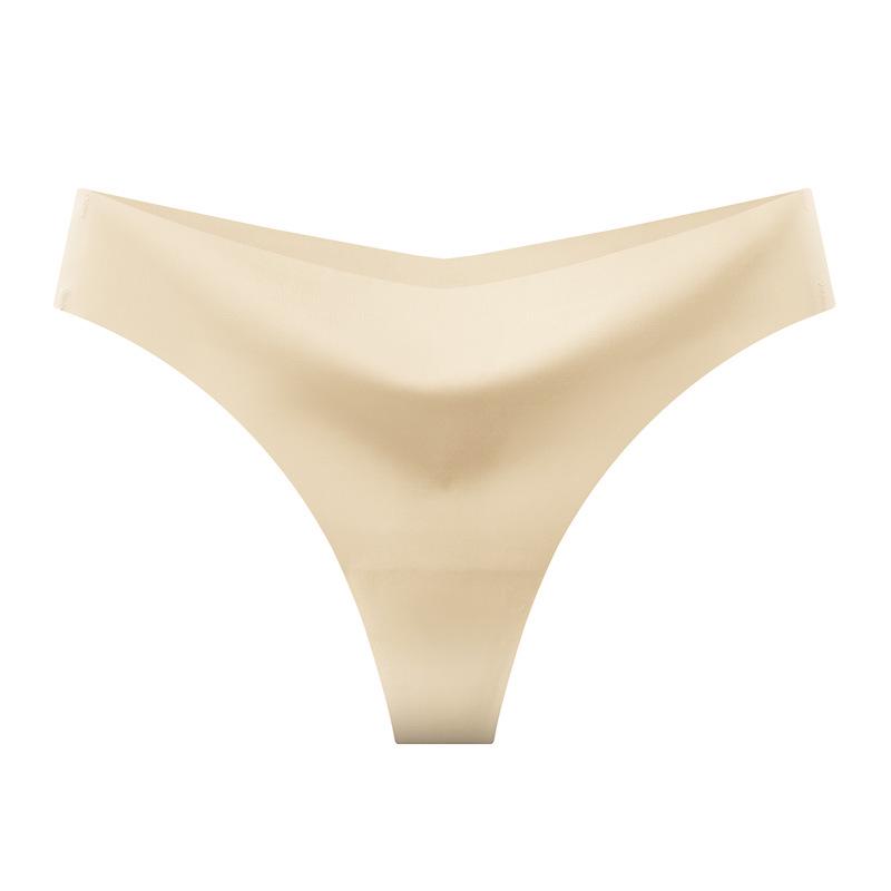 

Европейские и американские бесшовные трусики-стринги из ледяного шелка с низкой посадкой - Сексуальное, дышащее, невидимое женское белье для йоги L (70-80 kg)