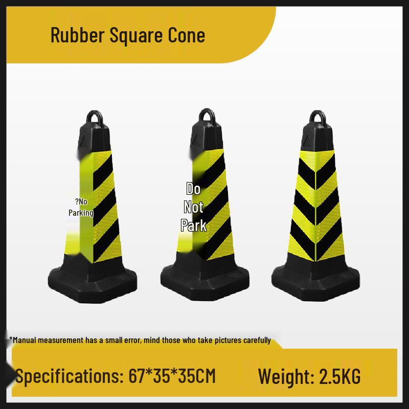 70cm Reflective PVC Traffic Cone with Lifting Ring - Safety Barrier