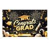 Graduation Banner Backdrop 2025 Graduation Party Decorations Congratulations Graduate Banner 71x43 Inches Outdoor Decor Yard Signs for Celebration