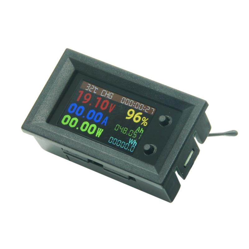 A55F-DC720 30V Digital Power Energy Voltmeter Ammeter Voltage Wattmeter Temperature Meter 9 In1