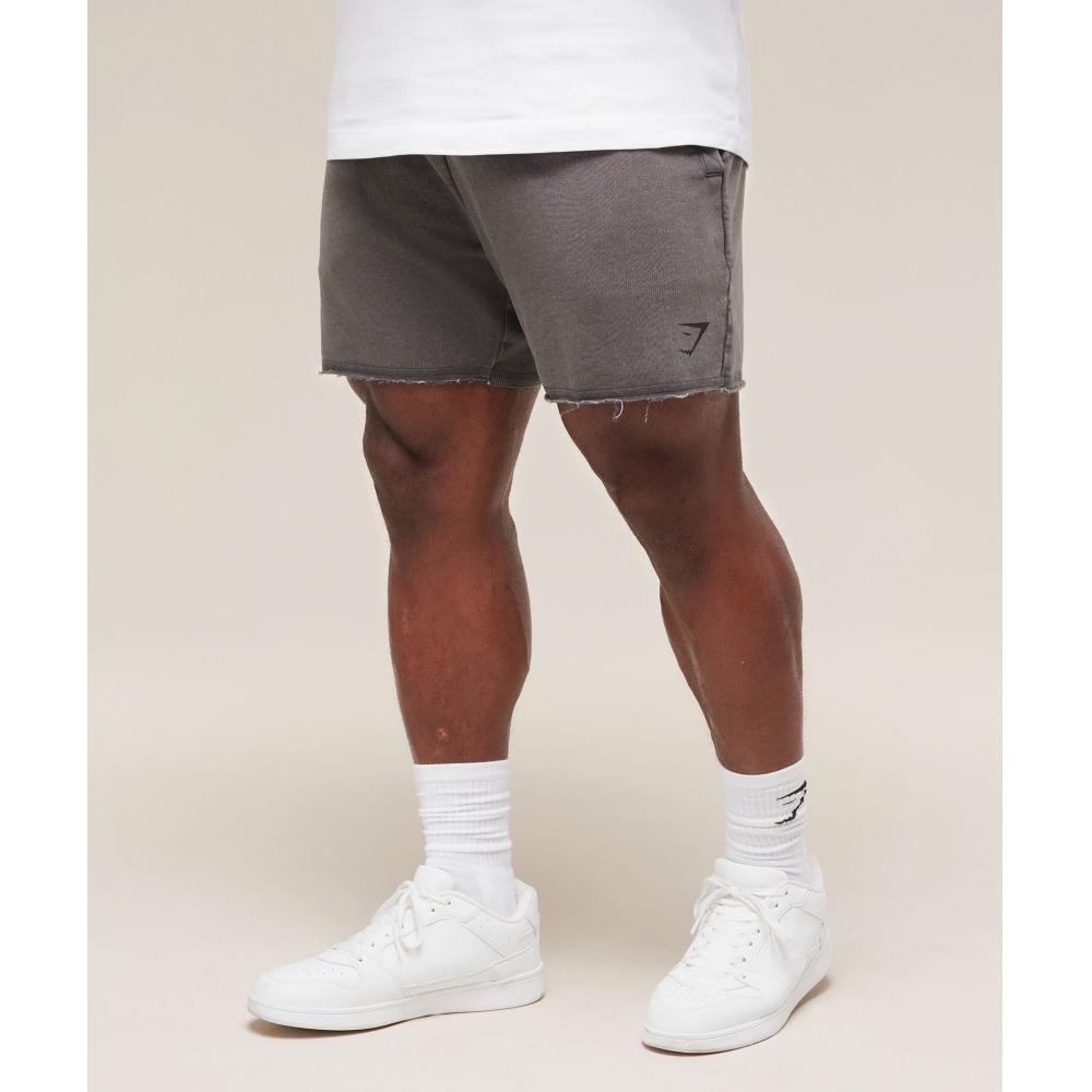 Gymshark Heritage 5  Shorts Onyx Grey A2c6v Gb7n