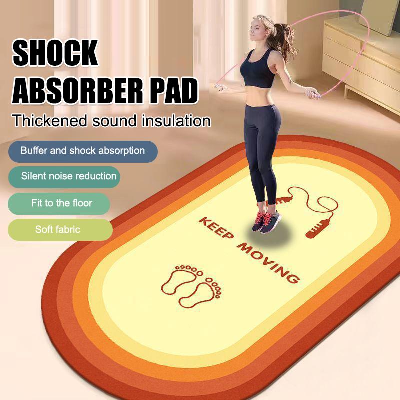 

Skipping Rope Yoga Mat, Rainbow, Sports, Home, Shock-Absorbing, Floor Mats, Fitness, Non-Slip Carpet, Thickened, Silent