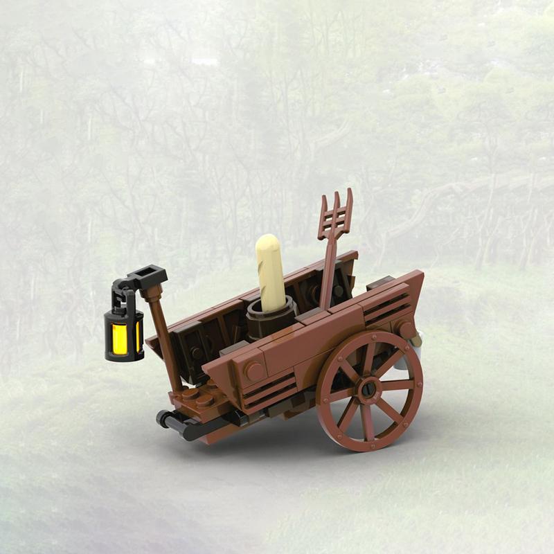 MOC Bausteine Burg Hühnerstall Burg Boot Zelt Stall Modell Dekoration Mittelalterliche Szene Spielzeug Bausteine Sammlung