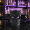 Creative Skull Party Supplies Halloween Glowing Goblet, LED Light Up Candle Holder for Spooky Bar Atmosphere Decoration Party, Decor Table,