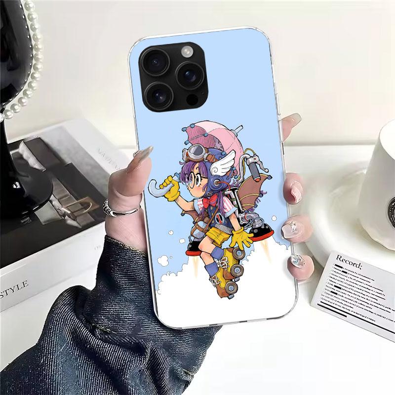 Arale Dr Slump For iPhone 17 Air 16 15 14 Plus 13 Mini 12 11 Pro Max Phone Case 16E 7 Print 8 SE Fundas Cover Soft Coque 16 15 1