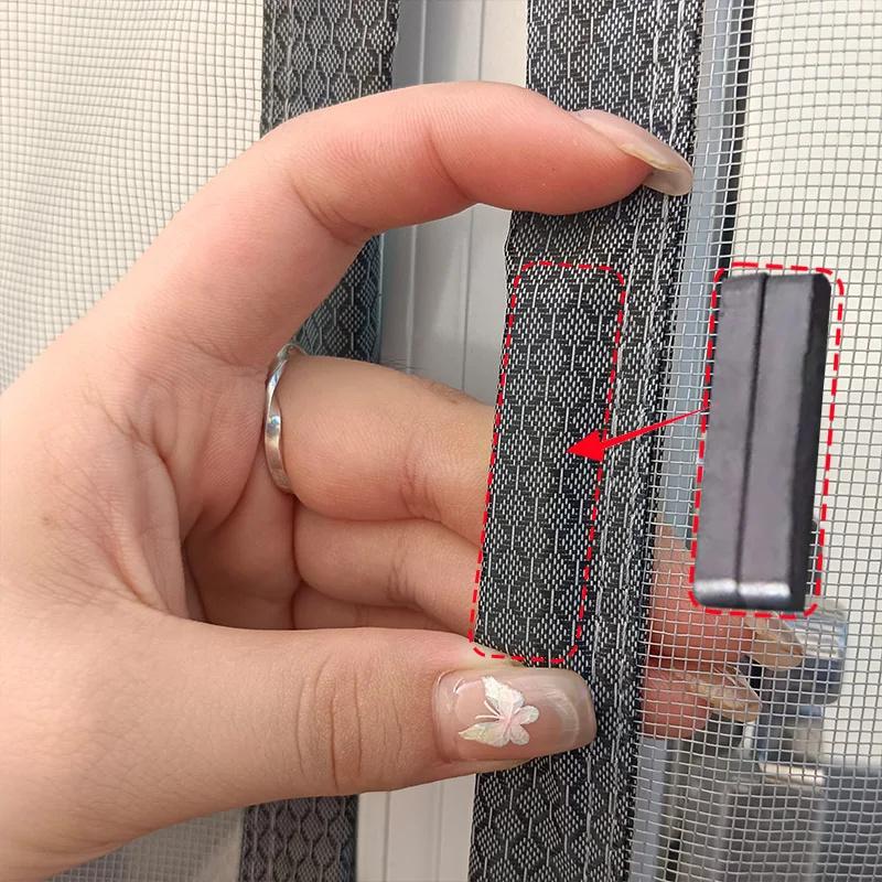 Side-Open Magnetic Door Curtain Summer Mosquito & Fly Proof Home No Punching Magnetic Screen Door Curtain Anti Mosquito Insect Fly Bug Door Curtain