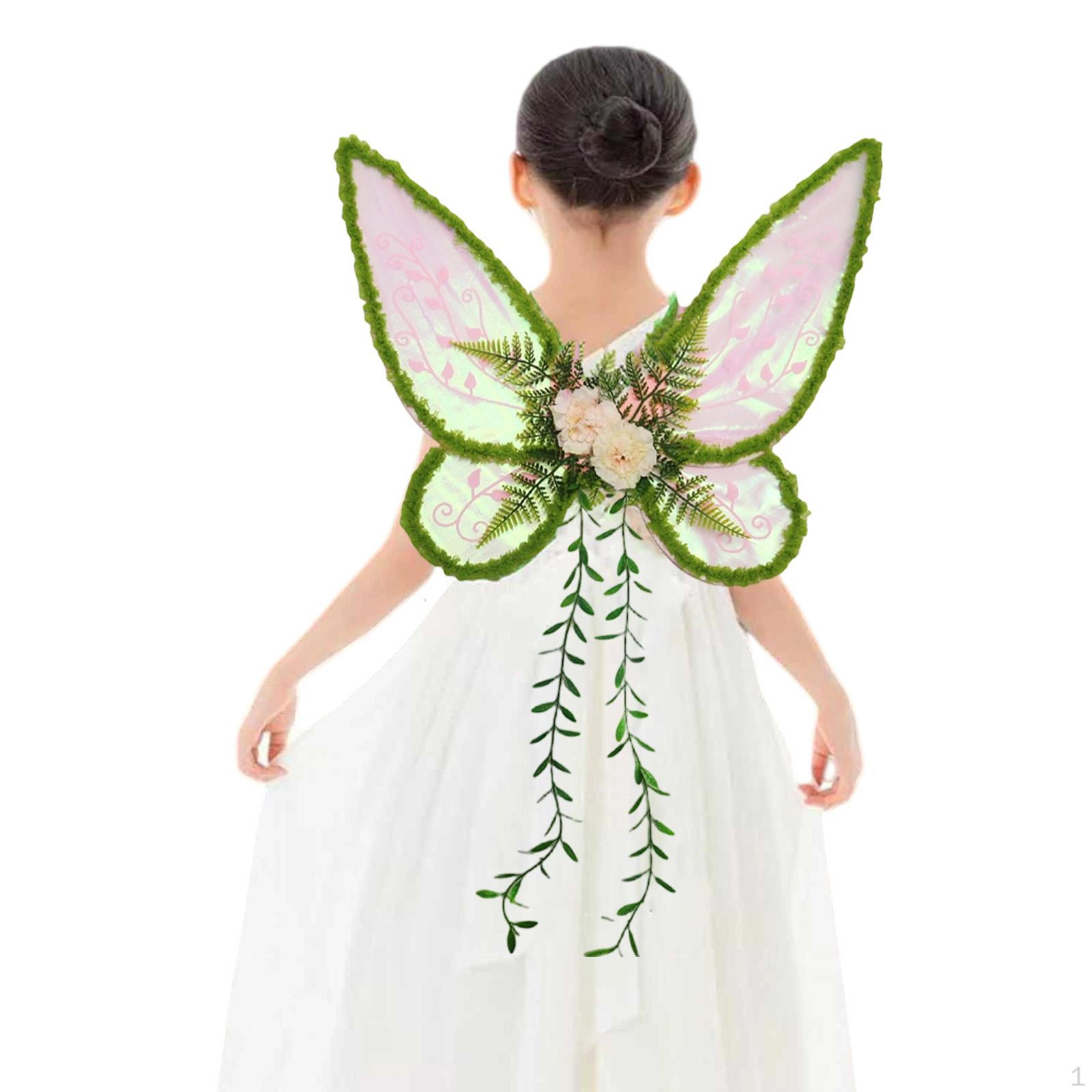 

Крыло бабочки Удобный подарок для детей Сценическое выступление Вечеринка Праздник Pink NO Wand Wreath