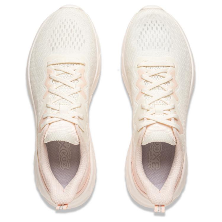 Li Ning Easy Flex Soft Rebound Casual Running Shoes Women Sneaker White Orange ARSV020-1