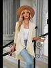 2023 Fashion Warm Cozy Women's Solid Color Knit Cardigan Sweater Autumn Winter