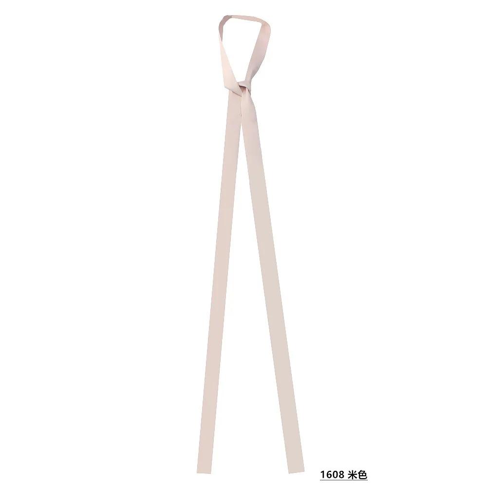 Narrow Long Silk Scarf Solid Color Women's Tie Scarf A Must-have for Pairing with a White Shirt Ladies Belt Skinny Ribbon Scarf