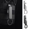 Klip na klíče na opasek Klip na klíče Nerezový odolný proti korozi Lehký opakovaně použitelný držák na klíče na taktický opasek s kroužky na klíče