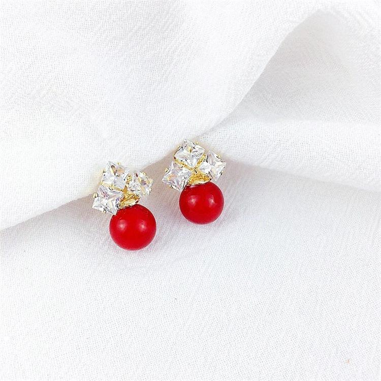 

Серьги с искусственным жемчугом без прокола, со стразами, простые для женщин