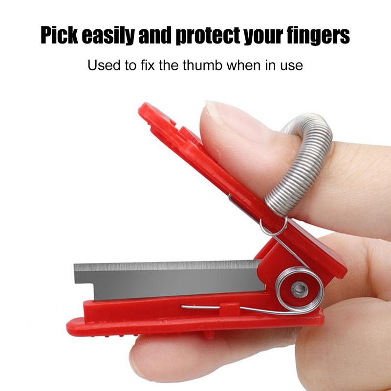 Thumb Cutter Harvesting Tool Plant Gardening Finger Cutter Tool Portable Finger Fruit Picker Hand Pruner Plants Picking Trim