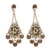 Bohemia Style Bohemian Crystal Earrings Hollow Water Drop Earrings Pendant  Beach