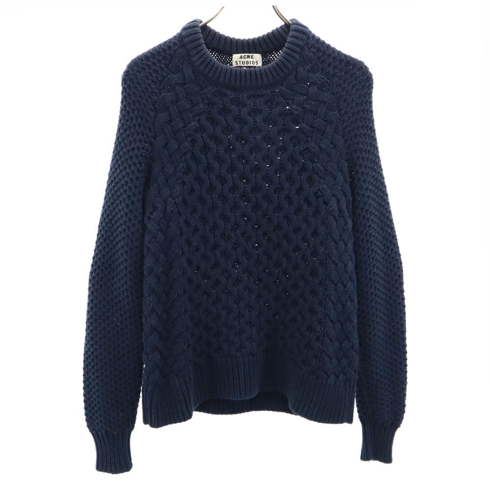 

Acne Studios Long sleeve sweater XS Navy Knit low gauge Men s Used