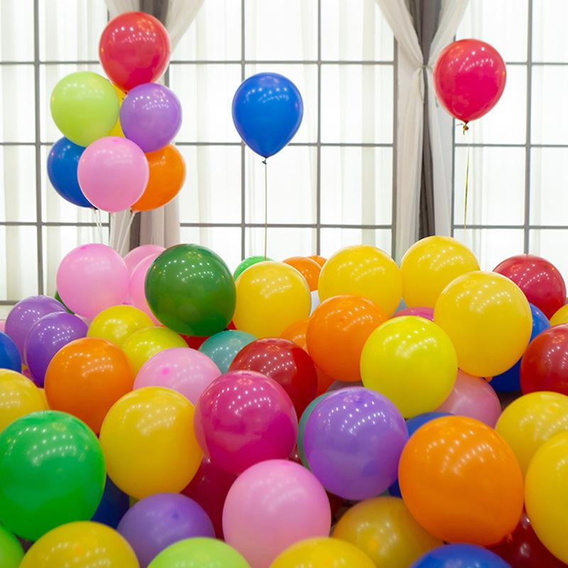 Macaron Colorful Mix Dopamine Thickened Balloons for Children's First Birthday Decoration