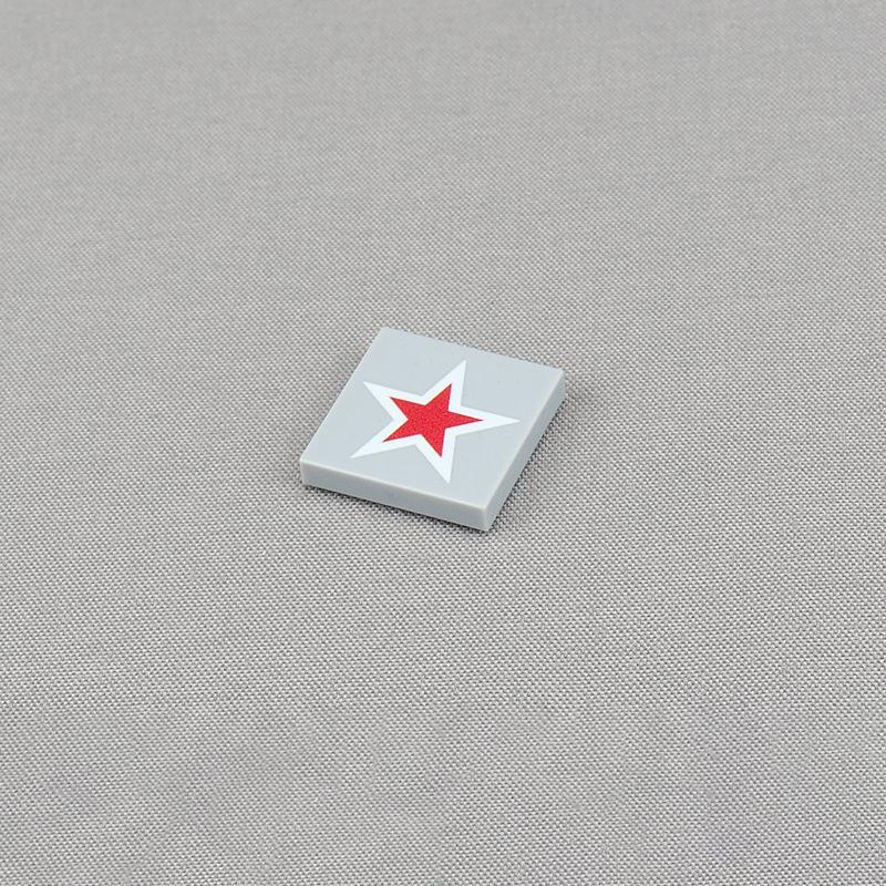 

Non-Toxic Moc 10Pcs 3068 2X2 Prited Floor Tiles Pattern Building Blocks Kit Five-Pointed Star Board Bricks Particle Toy Children Kid Gifts