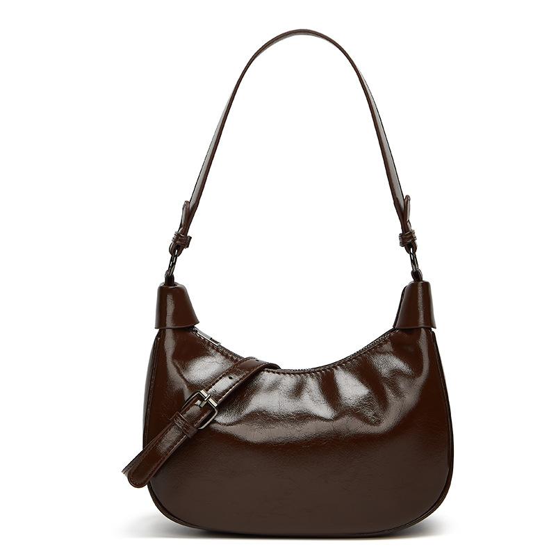 

Niche retro underarm bag women s new fashion single shoulder soft leather commuter dumpling bag versatile messenger bag women