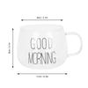 Coffee Cup Transparent Borosilicate Glass Mug with Handle for Milk Tea Cocktail Beverage