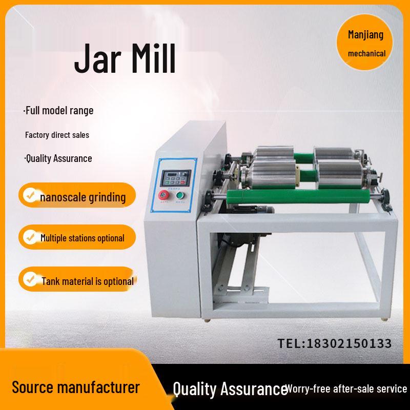 Lab Roller Jar Mill: Horizontal Ball Mill for Dry & Wet Grinding