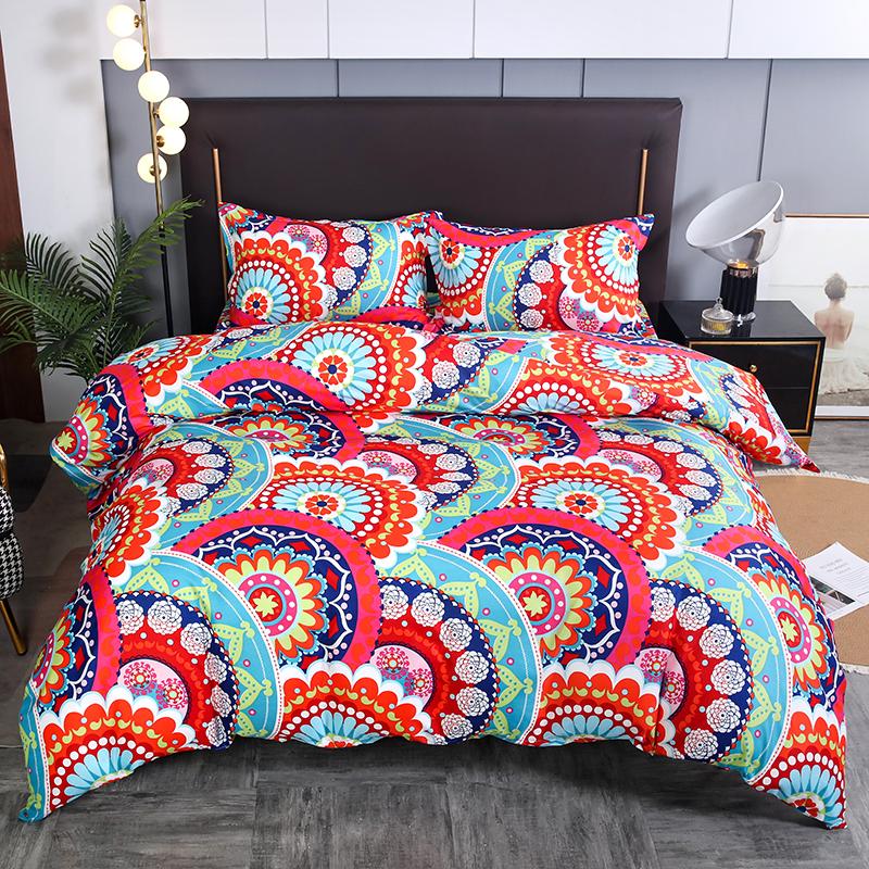 Bohemian Mossaic Ethnic Vintage Bed Linen Set King Queen Full Twin Size Duvet/Doona Cover Set