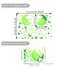 Colorful Green Light Animal Butterfly Fairy Ocean Green Colorful Luminous Sticker Gradual Change Green Luminous Green Wall Sticker
