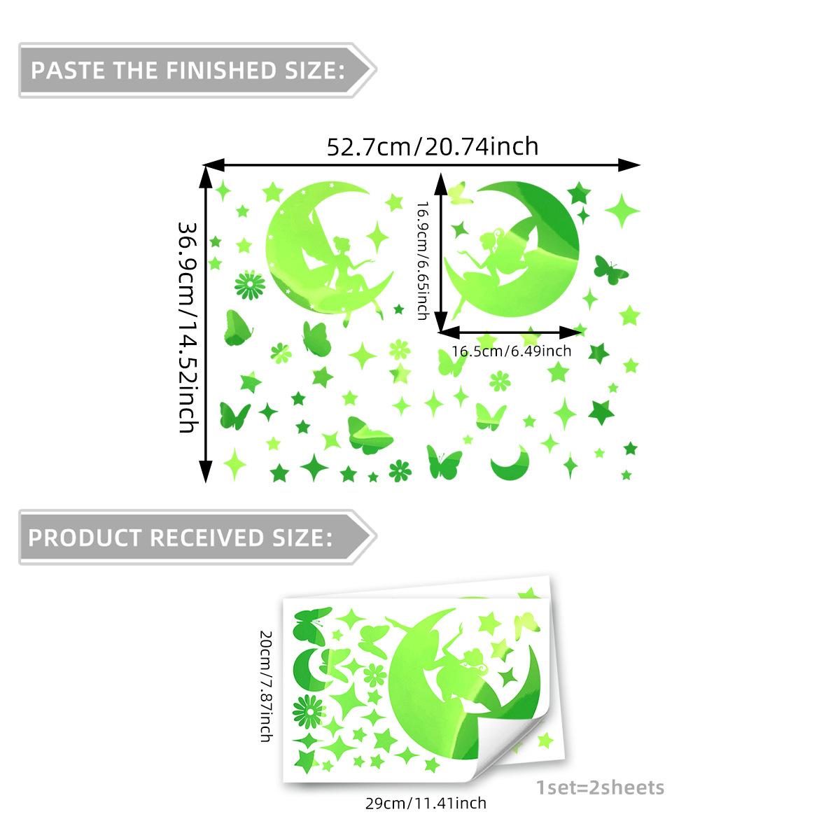 

Разноцветный Зеленый Свет Животное Бабочка Фея Океан Зеленый Разноцветная Светящаяся Наклейка Постепенное Изменение Зеленый Светящийся Зеленый Настенная Наклейка