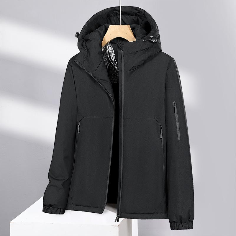 Men's Trendy Loose-Fit Graphene Hooded Winter Puffer Jacket