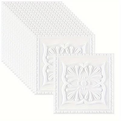 Zagęszczone! 20-częściowy naklejka 3D w europejskim stylu rzeźbienia kwiatowego o grubości 0,2 cala, samoprzylepna, antykolizyjna, łatwa do czyszczenia i dowolnego cięcia