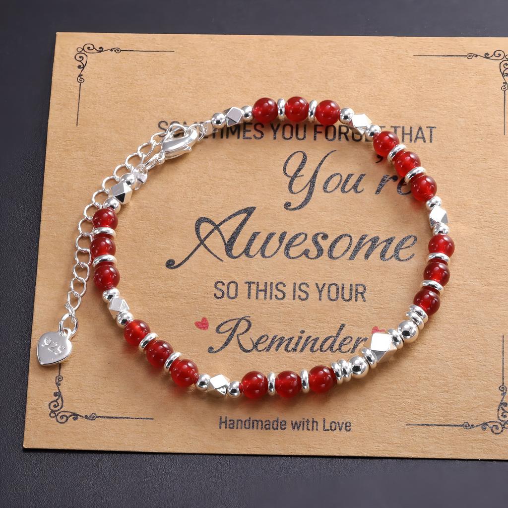 Original Polyhedral Beaded Bracelet Handmade Gift for Yourself Bring Good Mood Bracelet
