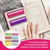 2 Pieces Large Size Guided Reading Strips Highlight W85 Overlays Multicolor Reading Tracking Rulers for Dyslexics Bookmarks