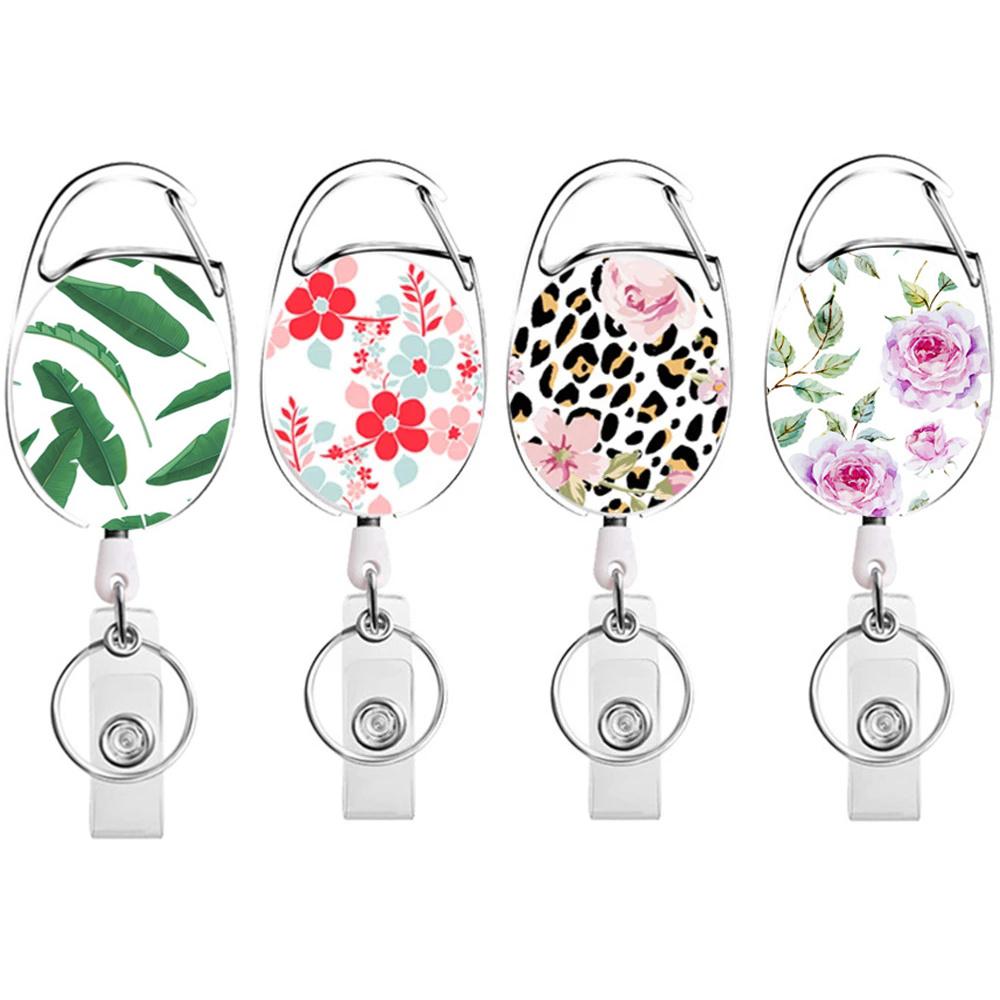 Clip Name Tag Holder Badge Holder Clip Nurse Doctor Key Chain ID Badge Holder Retractable Badge