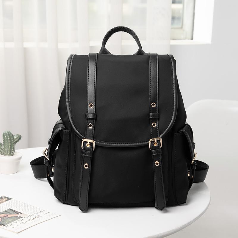 2024 New Model Women s Backpack, Summer Lightweight Casual Ladies Small Backpack, Korean Style Trendy Travel School Bag чёрный