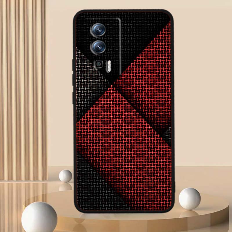 Black carved woven texture Phone Case For Xiaomi Redmi 12 13C 12C 13 10C 9T A2 9A 9C 7A Note 10S 8T 10 9 8 Pro 4G 5G Black