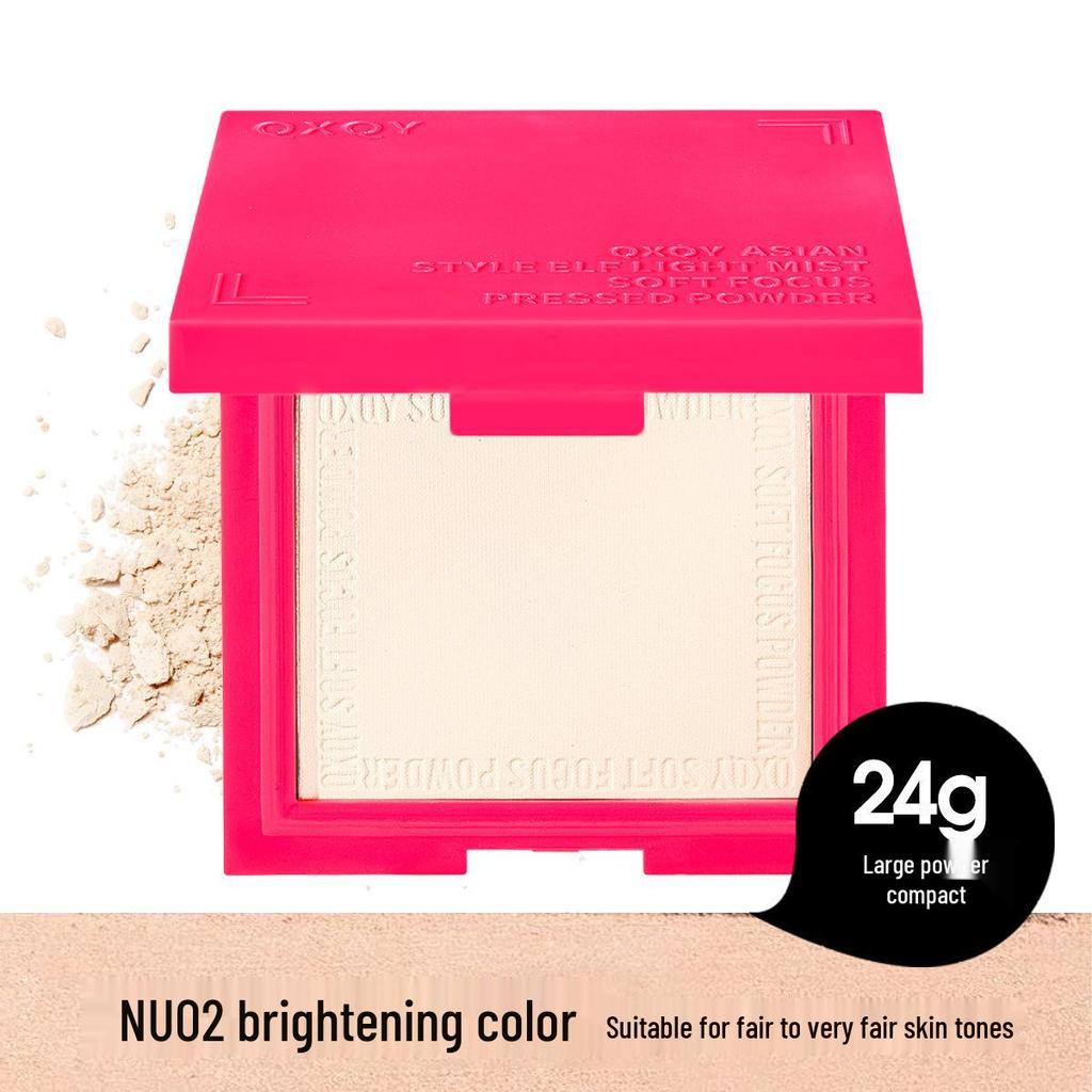 QXQY Soft Focus Powder: Long-Lasting, Matte, Brightening, Non-Cakey Makeup Setting Touch-Up