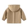 Kinder-Reißverschluss-Kapuzenjacke für Kinder, Frühling und Herbst, Trenchcoat