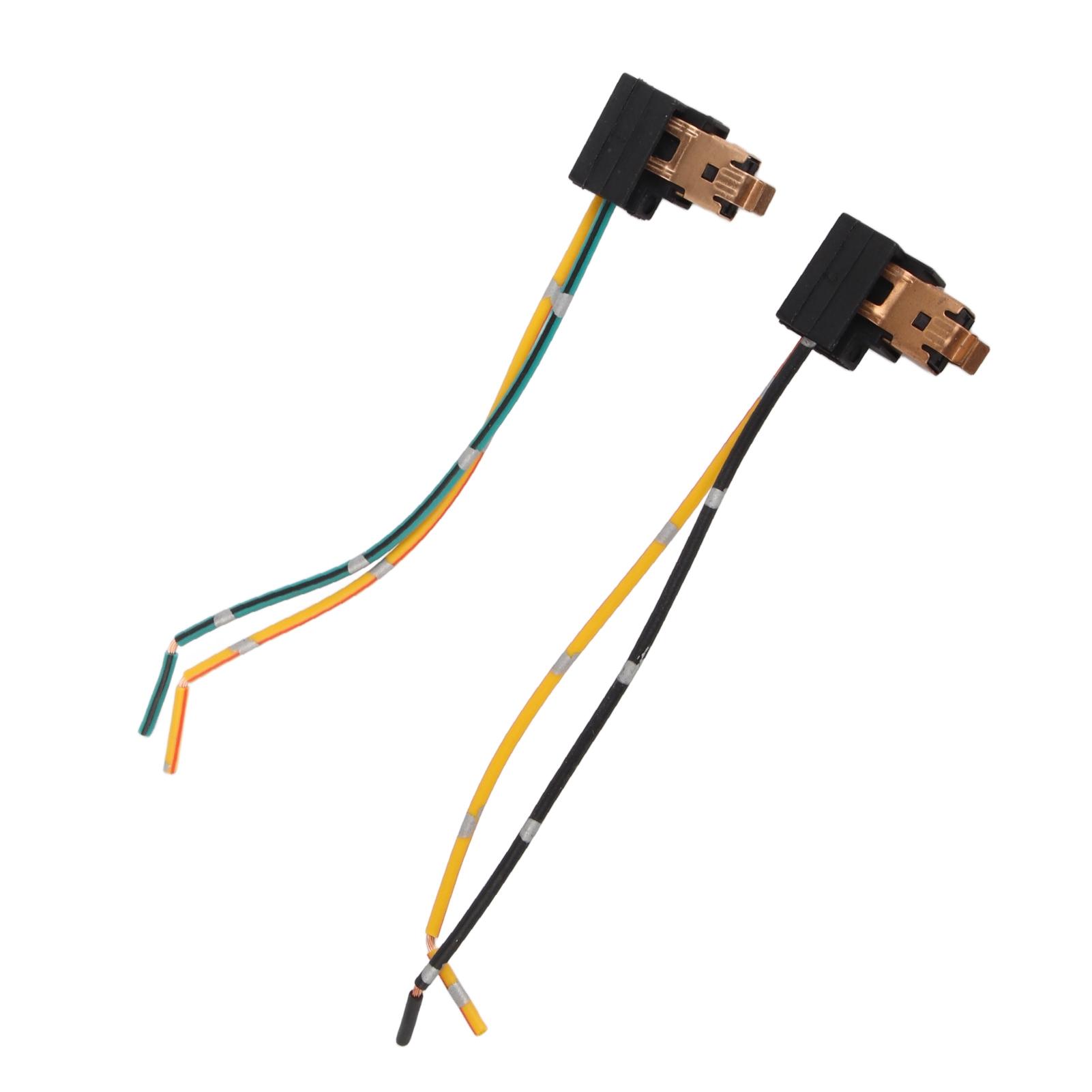 

2Pcs Headlight Lamp Bulb Socket Wiring Harness Connector Plug Adapter Line for H1 Bulb чёрный
