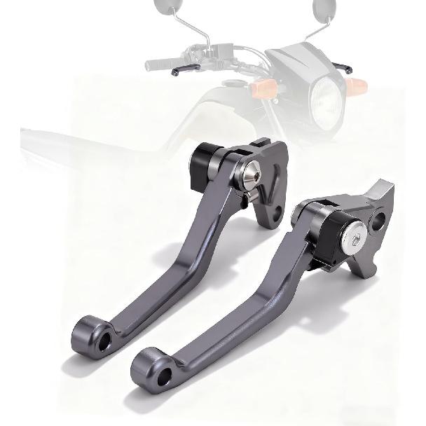 Dirt Bike Clutch Brake Lever,CNC Billet Pivot Foldable Levers for TW200/TW225 01-23/XT250 08-23/SEROW 225/250 86-20/WR250R 08-20/WR250X 08-17/XT250X