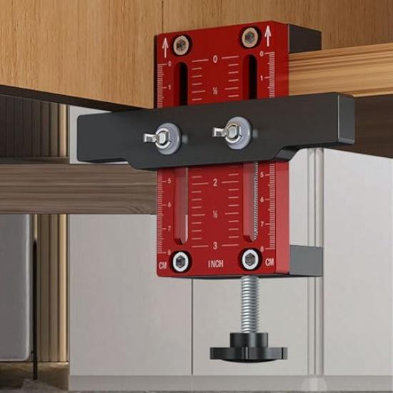 Drawer Front Installation Clamps Adjustable Cabinet Hardware Jig for Knobs Handles and Pulls Cabinet Template Tool