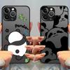 Cute Panda Funny Case for iPhone 17 Pro Max 13 Mini XS XR 15 12 14 7 8 SE 11 Air 16 Plus Funda Back Phone Cover