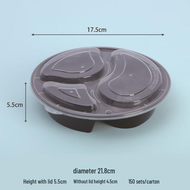 JingJingRS Disposable Multi-Compartment Meal Prep & Takeaway Boxes