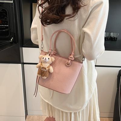 Lychee Pattern Portable Vegetable Basket Bag Women's New Spring Fashion Bucket Bag Messenger Bag