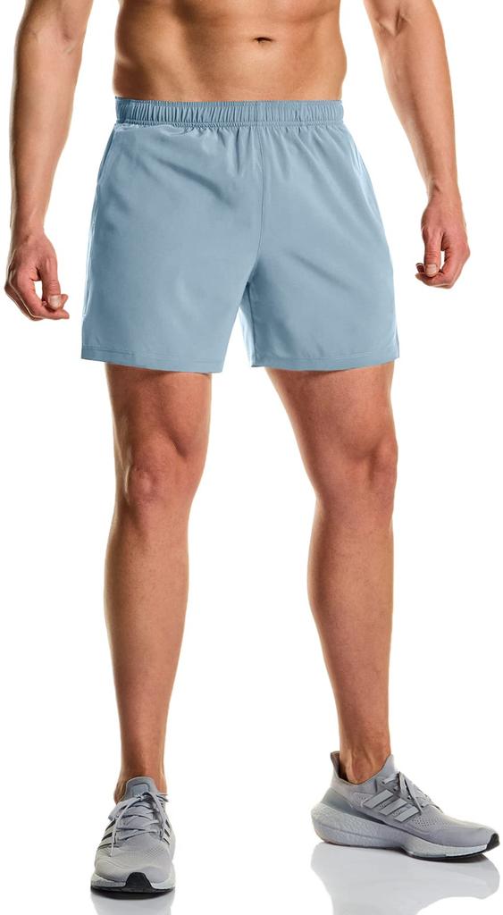 Tesla Running Shorts with Inner Active Dry Athlete Men's Breathable, Moisture-Wicking, Quick-Drying Dri-Fit Lining, 5-Inch Length, Shorts,