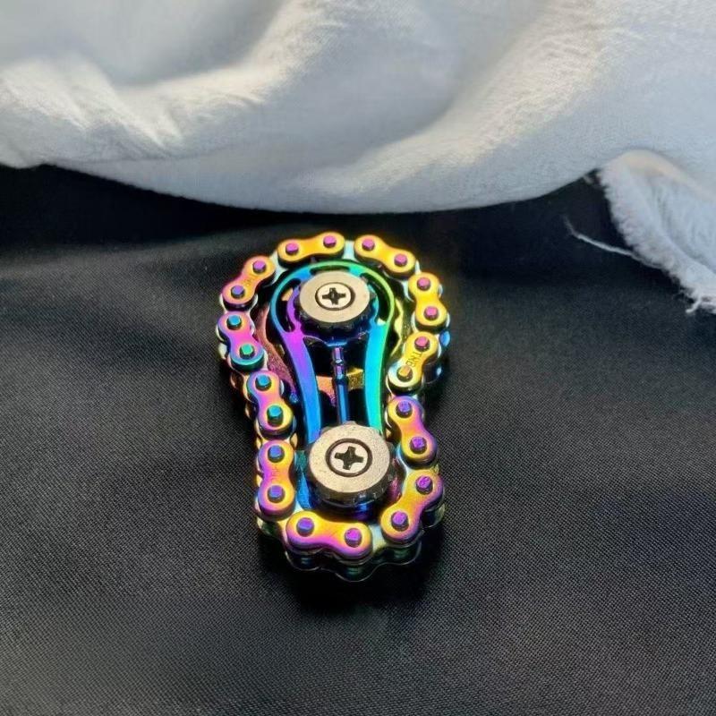 Sprockets Flywheel Fingertip Gyro Fidget Spinner Antistress Anxiety Metal Bike Chains EDC Spinner Fidget Toys For Adult Kids