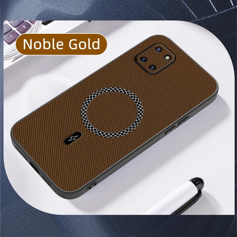 3D Leather Texture Wireless Charging ShockProof Magnetic Case For Samsung Galaxy Note 10 Lite Note10Lite Phone Cover