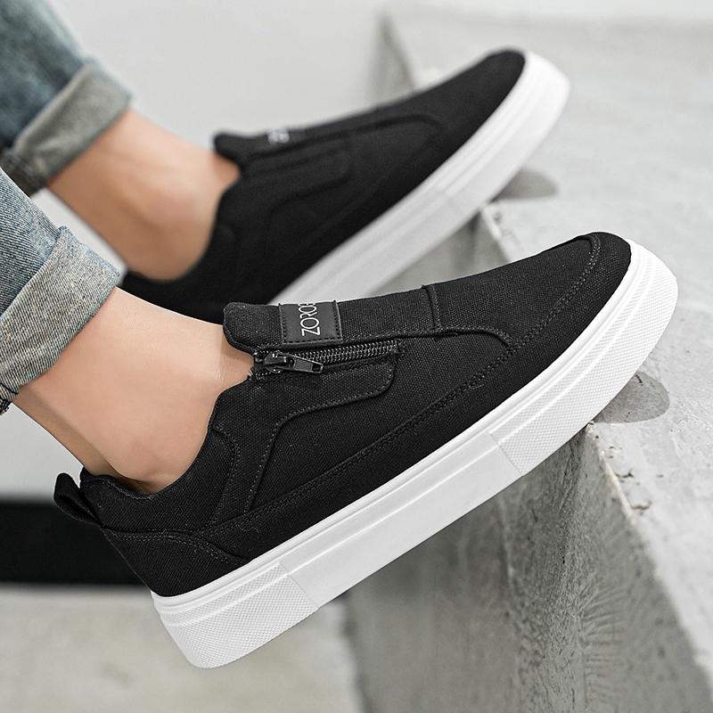 Fashion PARZIVAL Men Casual Shoes Slip-On Moccasin Driving Shoes Platform Sneakers Canvas Shoe Loafers Zapatos Informales De Hombre