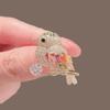 Exquisite Gold Color Bird Design Versatile Fashion Trend Personalized Accessory Buckle Brooch